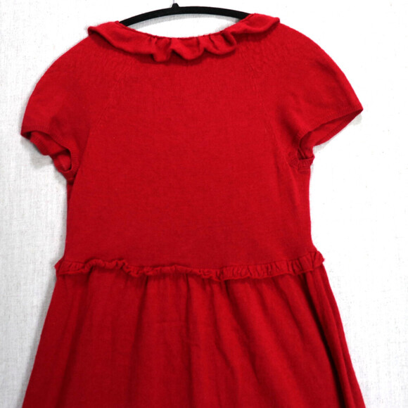 Anthropologie Knitted & Knotted Red Sweater Dress S | Romantic Coquette Cashmere - Picture 9 of 14